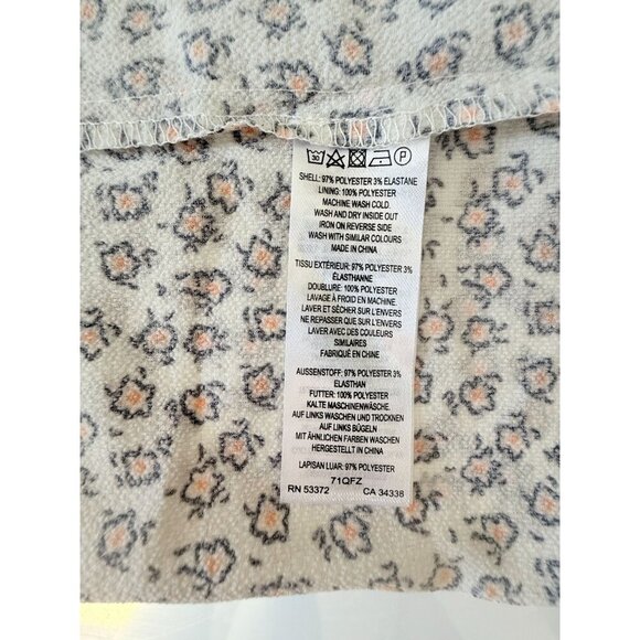 French‎ Connection Floral Midi Dress Sweetheart Neckline Adjustable Straps Sz 12 - Picture 10 of 16